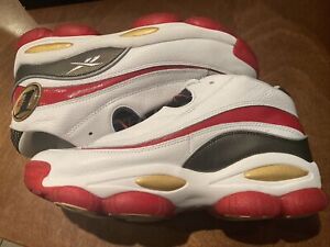 Reebok The Answer DMX OG GX6330 White Red Mens Basketball Shoes Sneakers SIZE 10
