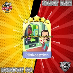 PLINKCEPTION - GOLDEN BLITZ EVENT - ADESIVO MONO_POLY_GO 5 STELLE - Foto 1 di 1