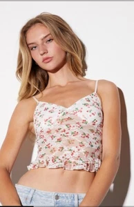 LA Hearts Printed Lace Cami Top - Picture 1 of 7