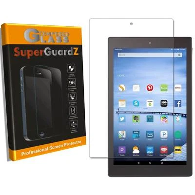 [2-PACK] SuperGuardZ® Amazon Fire HD 10 (2017) Screen Protector Tempered Glass - Image 1 of 4