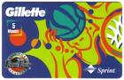 NCAA Gillette 1995: Torso Dunk (Blue at Left): Men&#39;s TD:Am (882) Phone Card