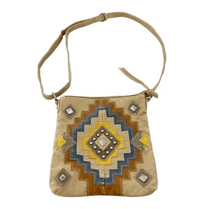 Maurices hobo crossbody purse bag Boho studded faux leather vegan Western e - Picture 1 of 16
