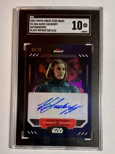 2023 Topps Star Wars Finest Katee Sackhoff As Bo Katan Kryze Black Auto #05/10 - Picture 1 of 2