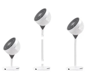 Woozoo 360 Pedestal Fan Air Circulator, Oscillating, Remote Control, White, NEW - Picture 1 of 7