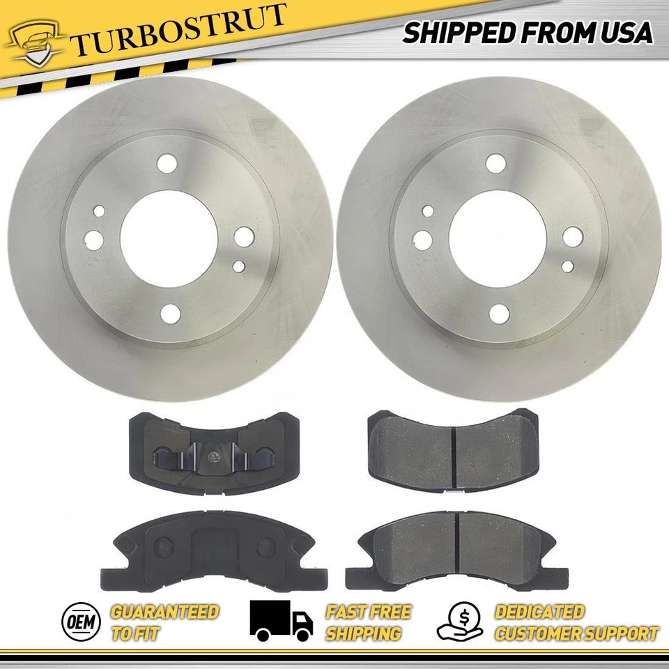 Front OE Brake Rotors Brake Pads Kit for 2014-2016 Mitsubishi Mirage 1.2L - Image 1 of 1