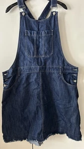 Ladies Denim Pinafore Dress Size 18 - Picture 1 of 5
