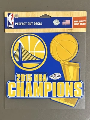 Golden State Warriors 2015 Champions NBA 8x8 Die Cut Decal Wincraft NEW!!! - Image 1 of 2