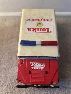 Hasbro Tonka Fire Rescue Hummer Toy Vehicle Car SUV Vintage 2002 Lights & Sound - Image 1 of 2