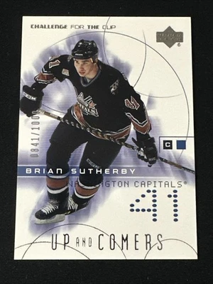 2001-02 UD Challenge For The Cup Up and Comers 134 Brian Sutherby Capitals - Image 1 of 3