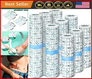 Waterproof Tattoo Aftercare Bandage Tape - Transparent, Stretch, 3 Sizes - Picture 1 of 8
