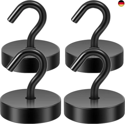 Neosmuk Magnethaken, 30kg Extra Starke Magnetische Haken für Camping,