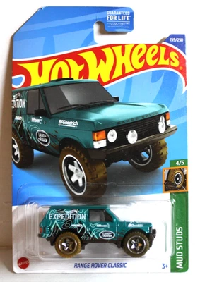 Hot Wheels 2022 Mud Studs 4/5 Range Rover Classic #159/250 - New - Image 1 of 2