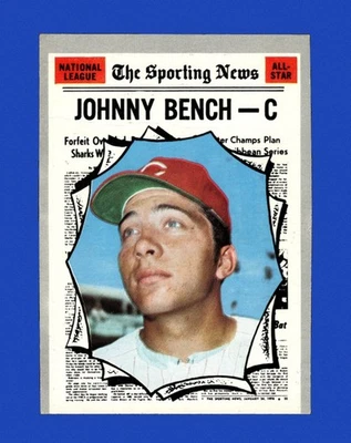 Johnny Bench 1970 Topps Set-Break #464 baja calidad (arruga) *GMCARDS* Foto 1 de 2