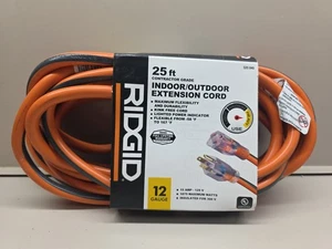 RIDGID 25 ft. 12/3 Heavy Duty Indoor/Outdoor Extension Cord with Lighted End - Picture 1 of 5