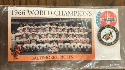 1966 Baltimore Oriels WORLD CHAMPS Commerative Lapel Pin 1997 - NEW!!! - Image 1 of 4