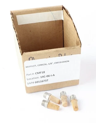 Silenciador de escape neumático Dixon CMF18, 1/8" NPT, acero inoxidable y bronce Foto 1 de 4