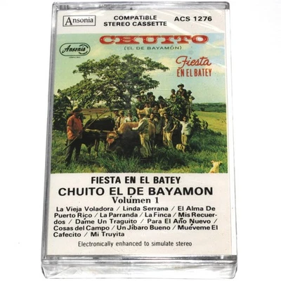 Chuito El De Bayamon Fiesta En El Batey Vol 1 (Cassette Tape) NUEVO NEW SEALED - Image 1 of 4