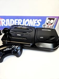 Sega CD Model 2 Konsole mit Genesis Console Controller & OEM Kabel *getestet - Bild 1 von 10