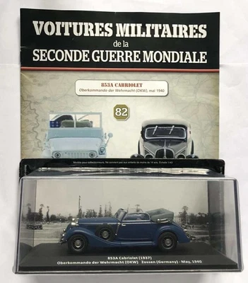 Voiture Militaire 82 - HORCH 853A CABRIOLET 1937 - 1/43 - Photo 1/4