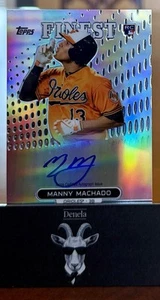 2013 Manny Machado Topps Finest Rookie Autograph #RA-MM Baltimore Orioles - Picture 1 of 2