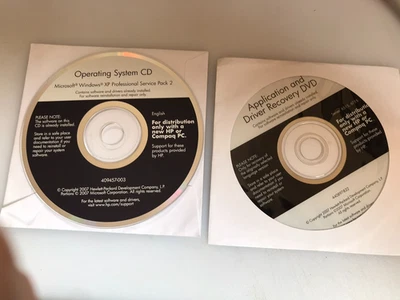 Sistema operativo/CD de aplicación y recuperación Windows XP Home SP2 para HP Compaq Foto 1 de 4