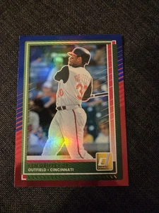 2025 Panini Donruss Ken Griffey Jr. Red & Blue Foil #24 Reds - Picture 1 of 2