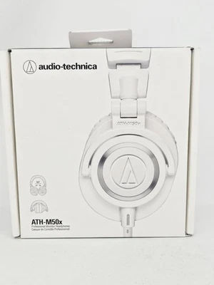 Audio Technica ATH M50x Professional Studio Monitor Headphones White - Image 1 of 4