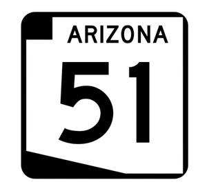 Arizona State Route 51 Sticker R2703 Highway Sign Road Sign - Picture 1 of 1