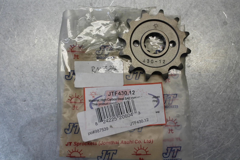 Piñón Suzuki RMZ RMZ250 GS GS250T GS300L Kawasaki KX JTF430.12 520 12T Foto 1 de 1