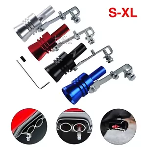 S/M/L/XL Turbo Sound Whistler Blow Pop Off Pfeife Universal Für Auspuff Endrohr - Picture 1 of 18