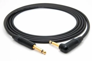 MOGAMI 2524 GUITAR CABLE  SINGLE ANGLED GOLD SERIES 10', 10 Ft. - Picture 1 of 2