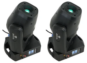 2 Rockville ROCK SPOT 260W DJ Moving Head Spot Lights w Wireless DMX+Prism+Gobos - Picture 1 of 12