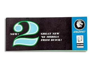 Buick Skylark & Wildcat 1962 folleto de ventas/carpeta original del concesionario/correo - Imagen 1 de 5