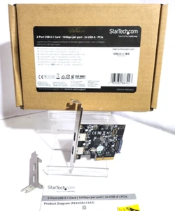 Scheda USB PCI-E startech.com 2 porte 3.1 10Gbps 2x USB-A PEXUSB312A3 - Imagen 1 de 7