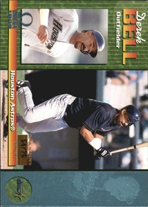 T0010 - 1999 Pacific Omega Platinum Blue #105 Derek Bell /75 Astros NM-MT