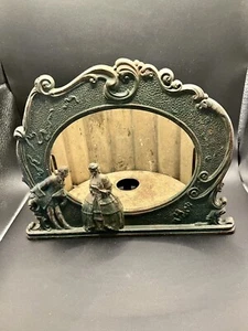 Antique Cast Iron Victorian Couple 1931 Frame For Lamp Making - Picture 1 of 8