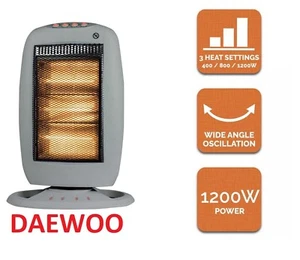 elpine Halogen Heater 1200W Portable Free Standing Wide Oscillation 3 Setting - Picture 1 of 3