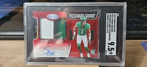 Ahmad "Sauce" Gardner 2022 Red Freshman Fabric (#227) RPA /25 SGC 9.5 N.Y. Jets - Picture 1 of 5