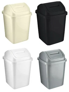 5L Plastic Swing Top Bin Waste Rubbish Dust Trash Can Paper Home Kitchen Office  - Picture 1 of 16