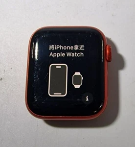 (USZKODZONY) Apple Watch Series 6 (komórkowy) BEZ PASKA, produkt czerwone aluminium, 40mm - Zdjęcie 1 z 6