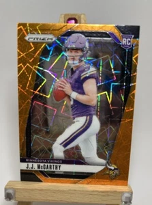 JJ MCCARTHY 2024 Prizm ORANGE LAZER PRIZM #400 Rookie RC Minnesota Vikings - Bild 1 von 6