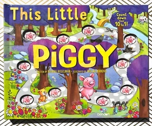 This Little Piggy By Rianna Riegelman Count Down 10 to 1 Hardcover New - Picture 1 of 6
