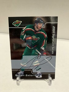 2001-02 ITG Be A Player Signature Series Auto Auto Marian Gaborik #084 Auto