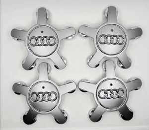 4x Nabenkappen Radzierblenden Spinne Audi 135mm A1 A3 A4 A5 A6 Q3 Q5 Q7 TT - Bild 1 von 8