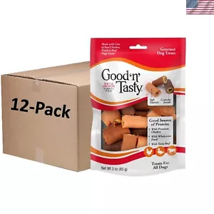 Good'n'Tasty Gourmet Dog Treats - Variety Pack of Chicken, Duck & Beef Rolls - Picture 1 of 4