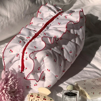 Цветочный макияж сумка большой емкости цветок кружева косметичка путешествий туалетных принадлежностей сумка - Изображение 1 из 4