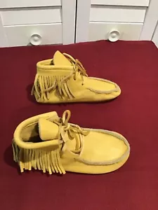 Geier glove co USA mocassini taglia 5 vera pelle MOOSE - Foto 1 di 5