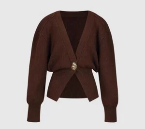 Suéter cárdigan marrón para mujer, marrón - Imagen 1 de 1
