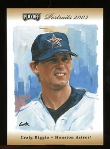 Craig Biggio GU Patch Relic SP /50 #50 2003 Playoff Portraits Bronze Materials - Picture 1 of 2