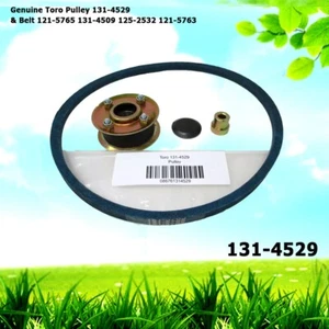 Genuine Toro Pulley 131-4529 & Belt 121-5765 131-4509 125-2532 121-5763 - Picture 1 of 6